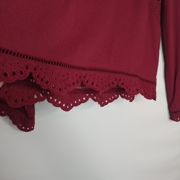NWT Storee Eyelet Embroidered Blouse - Picture 9 of 14